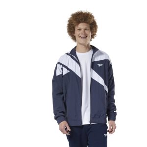 Kurtka Męskie Reebok Classic Vector Track Granatowe PL 12XNJLE